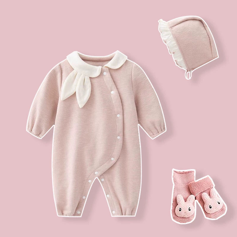 Hundred Days Banquet Super Cute Princess Winter Baby Jumpsuit