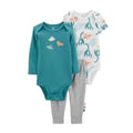 kit Body Baby com manga curta, longa e calça - Varias Estampas